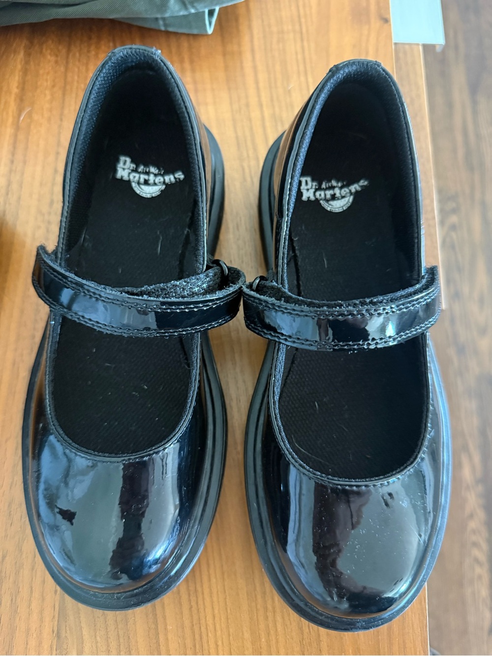 Dr. Martens Girls Black Patent Mary Jane Shoes